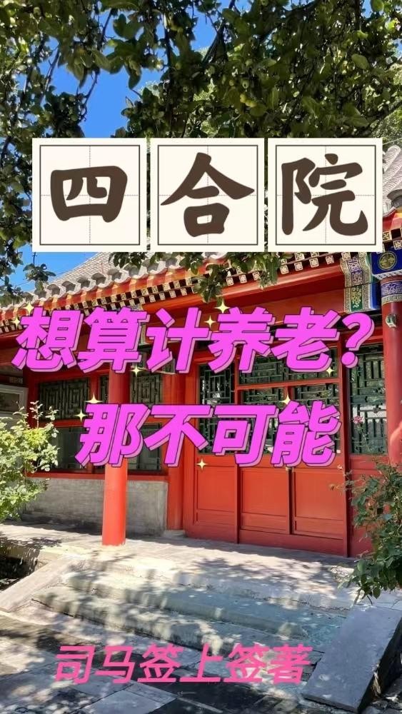 四合院：想算计养老？那不可能封面