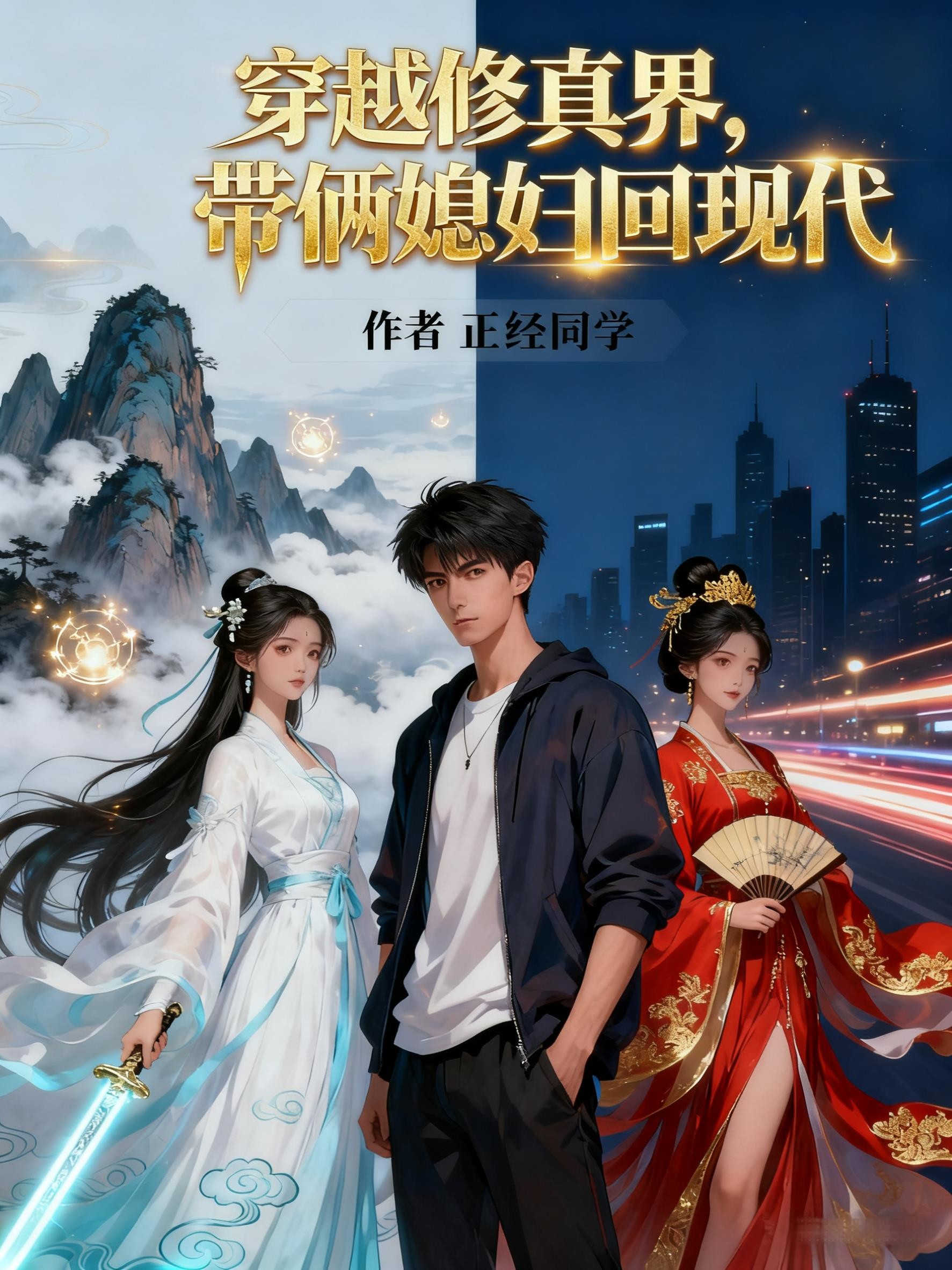 穿越修真界,带俩媳妇回现代封面