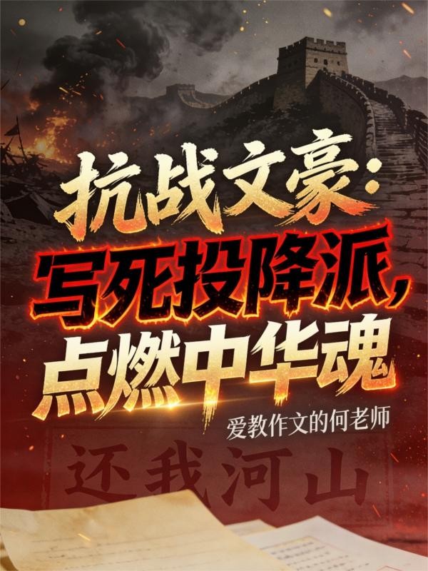 抗战文豪：写死投降派点燃中华魂封面