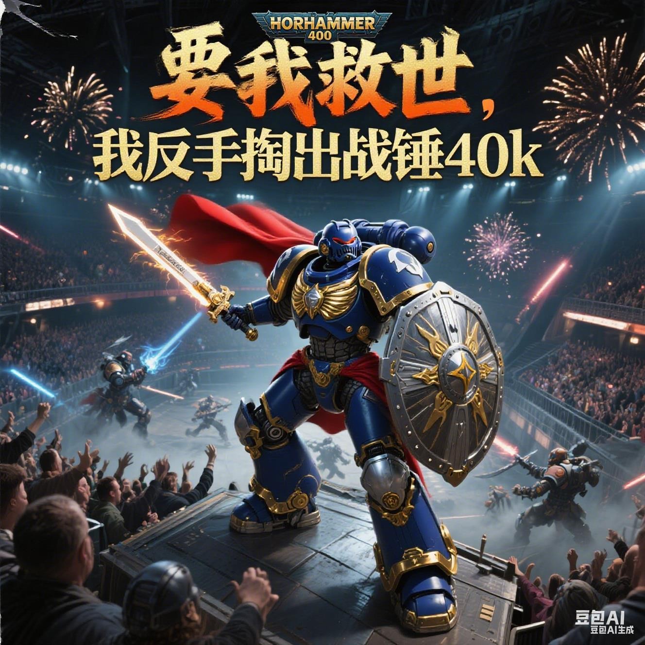要我救世，我反手掏出战锤40k封面