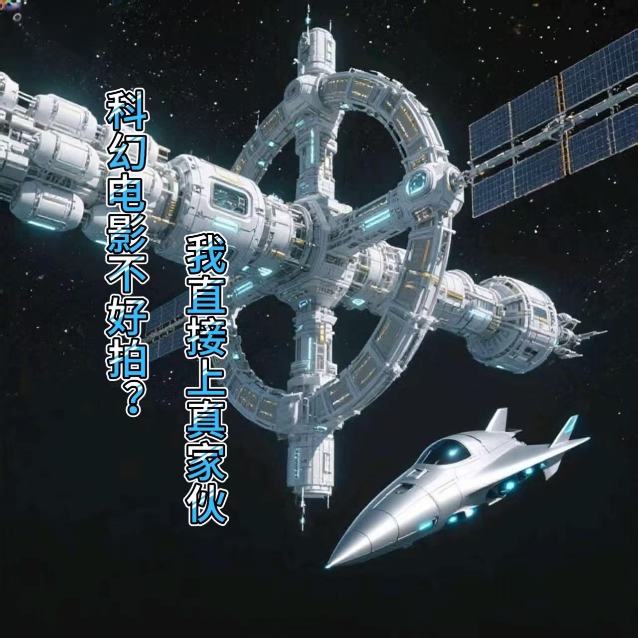 科幻电影不好拍?我直接上真家伙封面