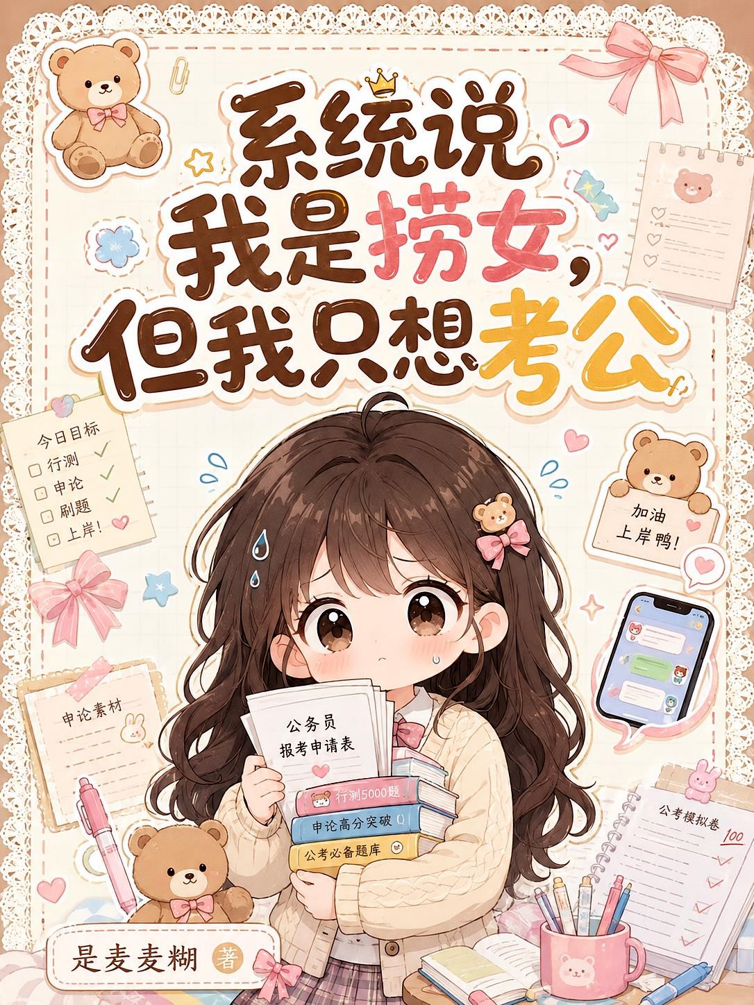 系统说我是捞女，但我只想考公封面
