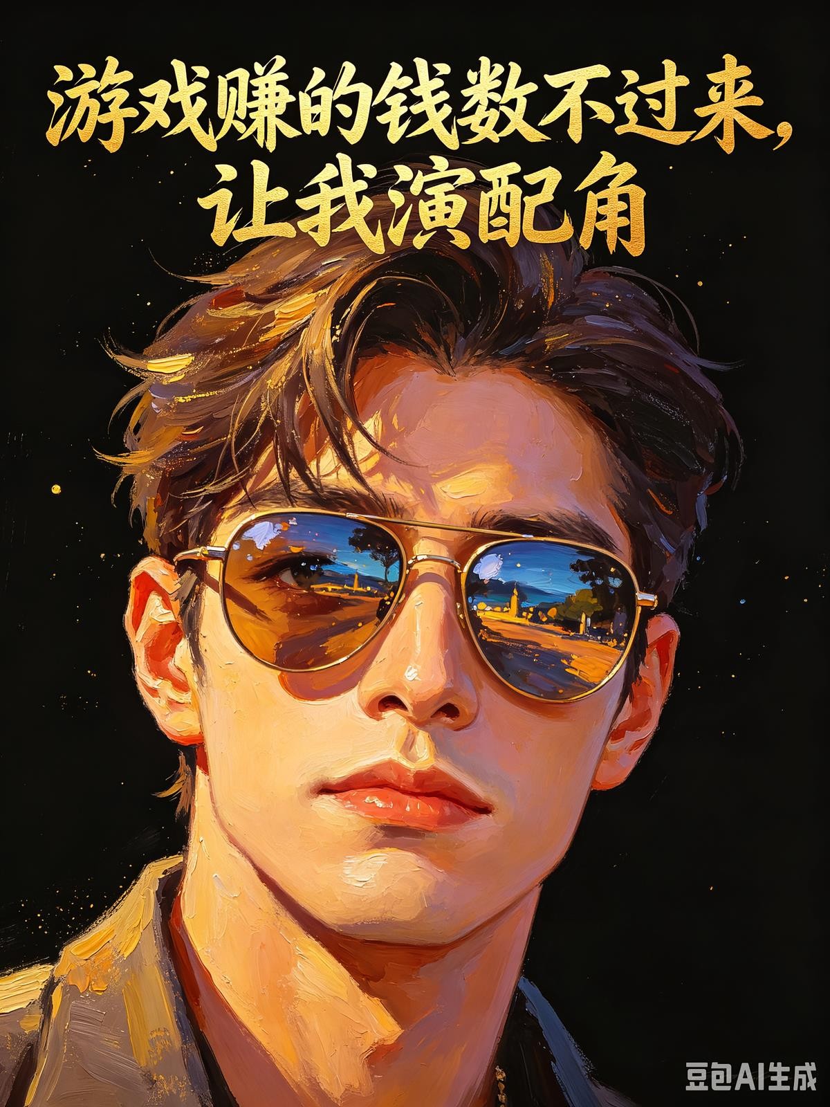 游戏赚的钱数不过来，让我演配角封面